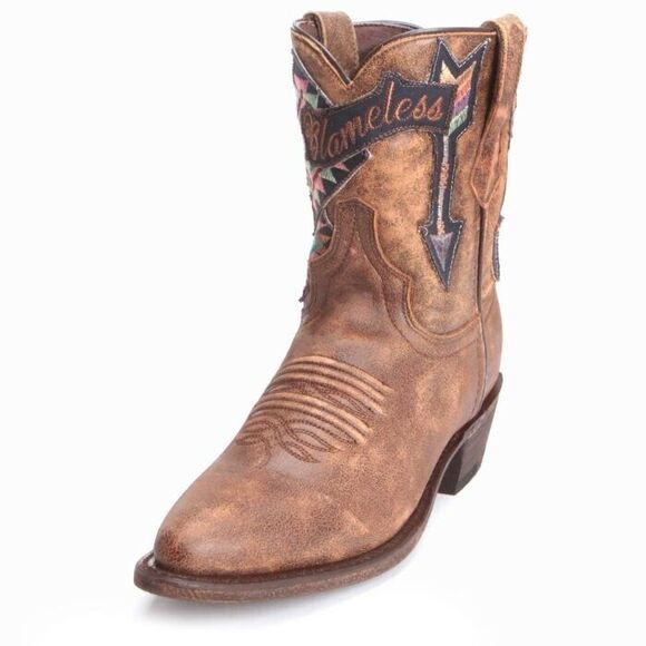 New Laredo Women's Leather Western Boots Snip Toe Brown  7M "Blameless" - Picture 1 of 8